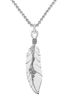 Feather Necklace - Medium - Domino Style