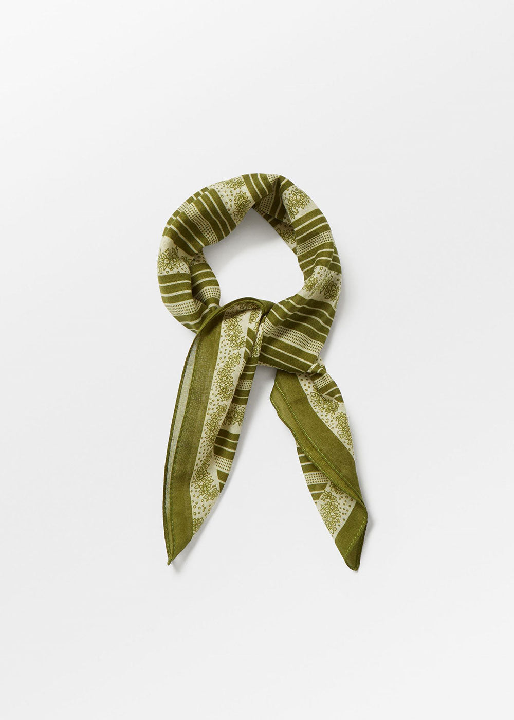 Billie Cotta Scarf - Sphagnum Green - Domino Style