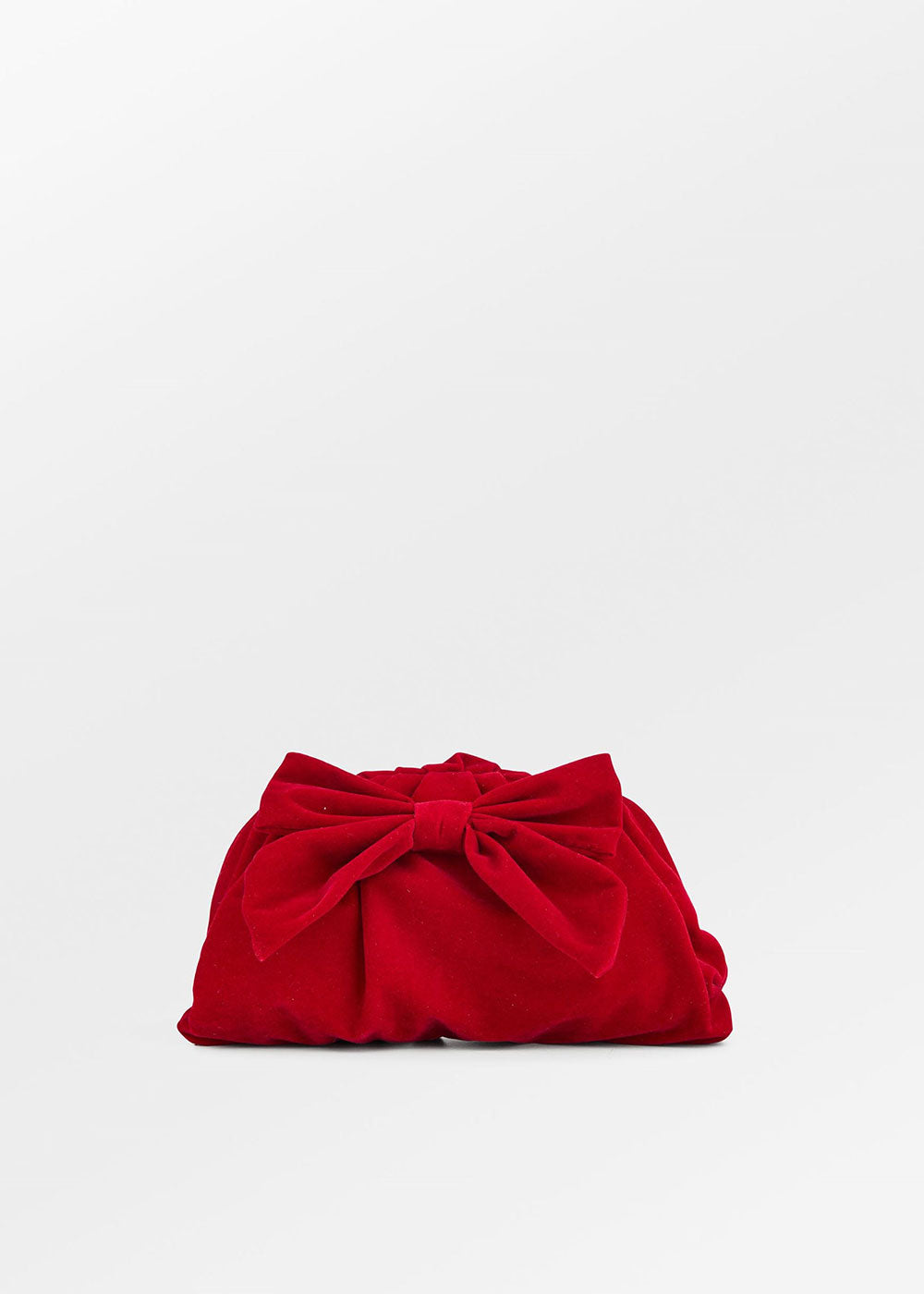 Velvet Bonita Bag - Red - Domino Style