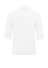 Jersey Polo Top - White