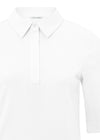 Jersey Polo Top - White