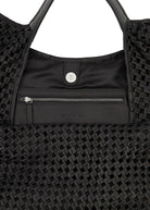 Leather Woven Bag - Domino Style