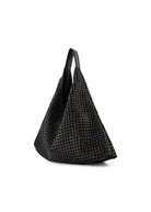 Leather Woven Bag - Domino Style