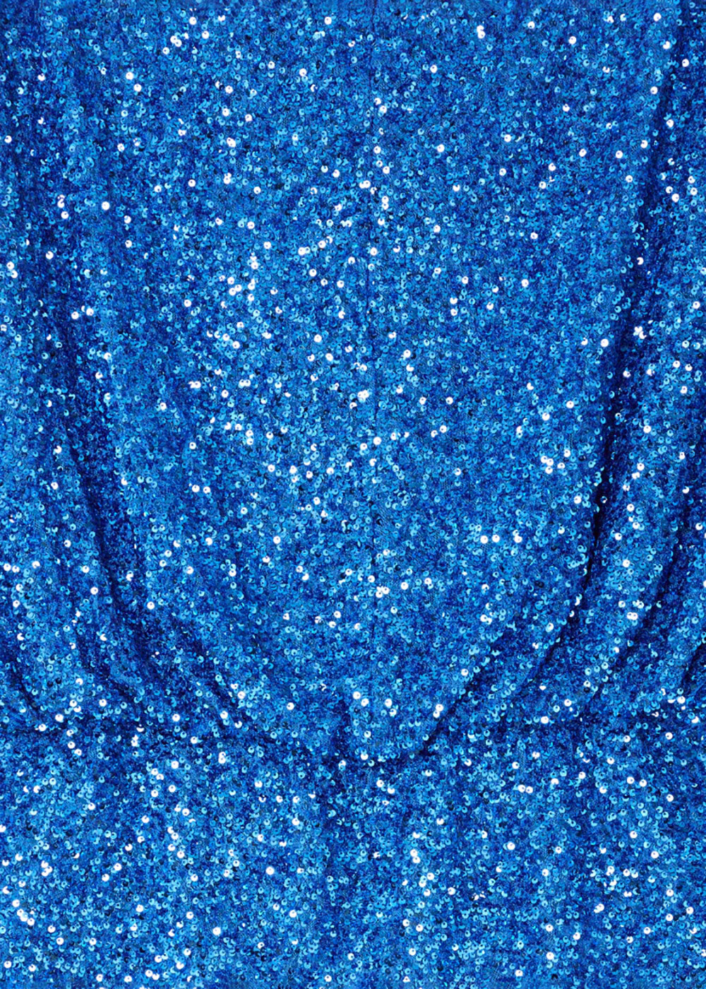 Blue Sequin Tilly Top - Domino Style