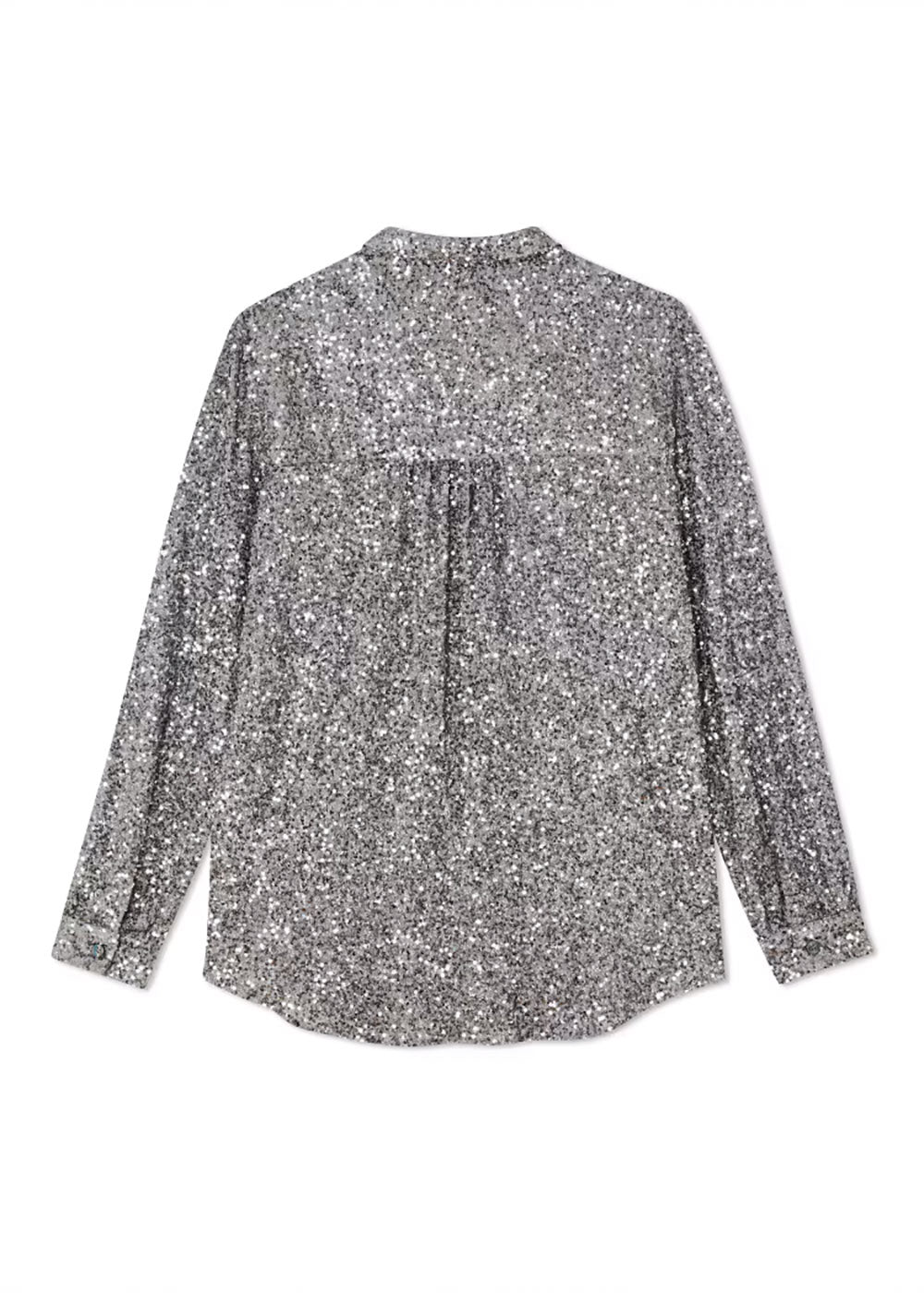 Gunmetal Sequin Miley Shirt - Domino Style