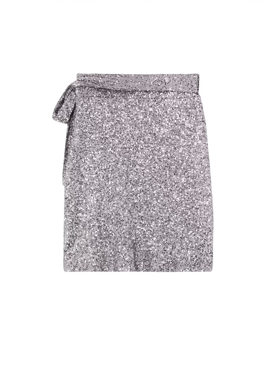 Gunmetal Sequin Mini Jaspre Skirt - Domino Style