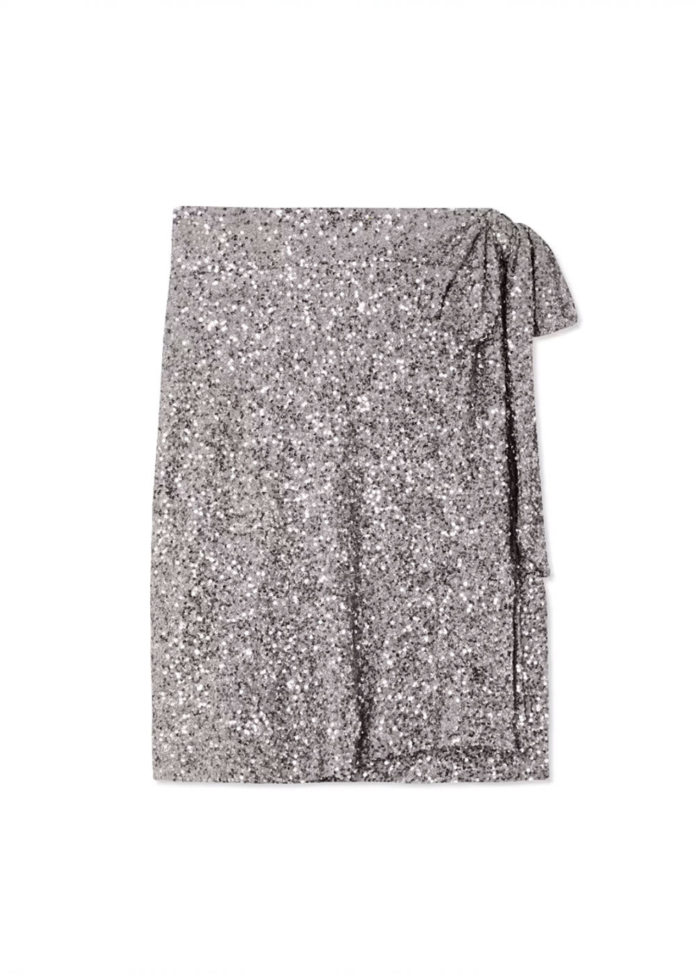 Gunmetal Sequin Mini Jaspre Skirt - Domino Style