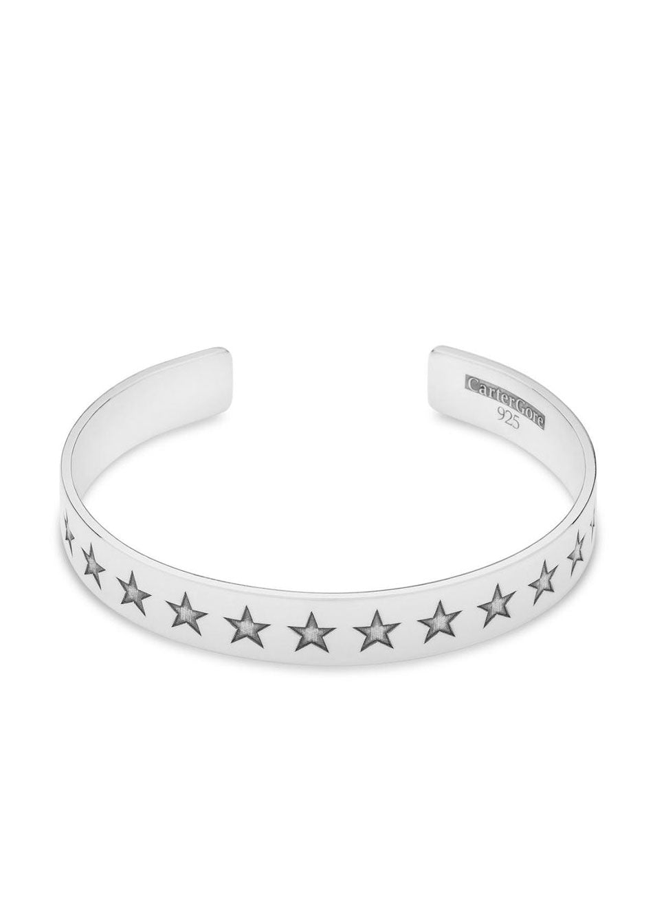 Star Engraved Bangle - Domino Style