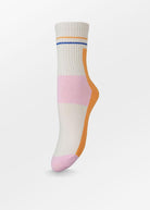 Sporty Block Socks - Apricot - Domino Style