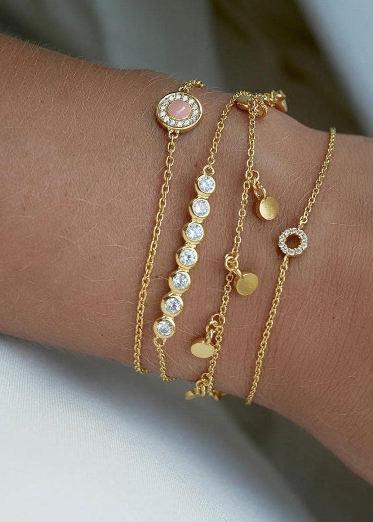 Raindrops Bracelet - Gold - Domino Style