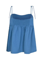 Selina 2 Top - Blue - Domino Style