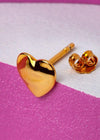 Melted Heart Earring - Gold - Domino Style
