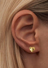Melted Heart Earring - Gold - Domino Style