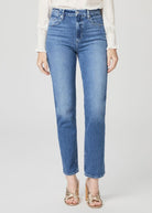 Stella Straight Jeans - Volar Distressed - Domino Style