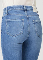 Stella Straight Jeans - Volar Distressed - Domino Style