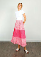 Erin Skirt - Pink Poppy - Domino Style